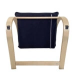 Πολυθρόνα ArteLibre VESNA Μαύρο/Φυσικό Ύφασμα/Ξύλο 67x78x92cm