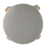 Σκαμπό ArteLibre MILOA Mπεζ/Φυσικό Ύφασμα/Ξύλο 42x42x45cm