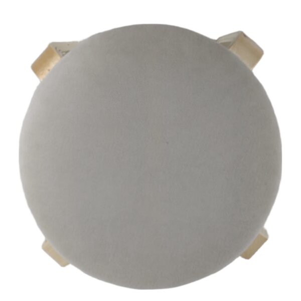 Σκαμπό ArteLibre MILOA Mπεζ/Φυσικό Ύφασμα/Ξύλο 42x42x45cm