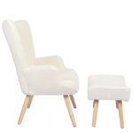 Πολυθρόνα  AMARANTHUS Με Υποπόδιο Μπεζ 98x70x77cm