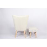 Πολυθρόνα  AMARANTHUS Με Υποπόδιο Μπεζ 98x70x77cm