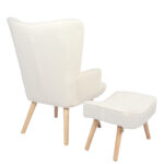 Πολυθρόνα  AMARANTHUS Με Υποπόδιο Μπεζ 98x70x77cm