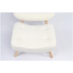 Πολυθρόνα  AMARANTHUS Με Υποπόδιο Μπεζ 98x70x77cm