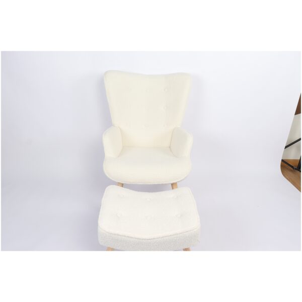 Πολυθρόνα  AMARANTHUS Με Υποπόδιο Μπεζ 98x70x77cm