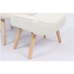 Πολυθρόνα  AMARANTHUS Με Υποπόδιο Μπεζ 98x70x77cm