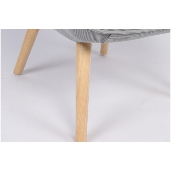 Πολυθρόνα AMARANTHUS Με Υποπόδιο Καφέ/Γκρι 98x70x77cm