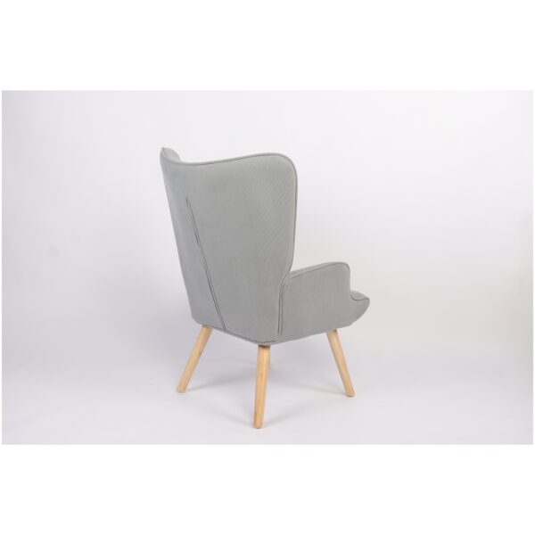 Πολυθρόνα AMARANTHUS Με Υποπόδιο Καφέ/Γκρι 98x70x77cm