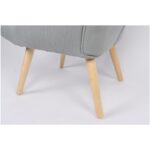 Πολυθρόνα AMARANTHUS Με Υποπόδιο Καφέ/Γκρι 98x70x77cm