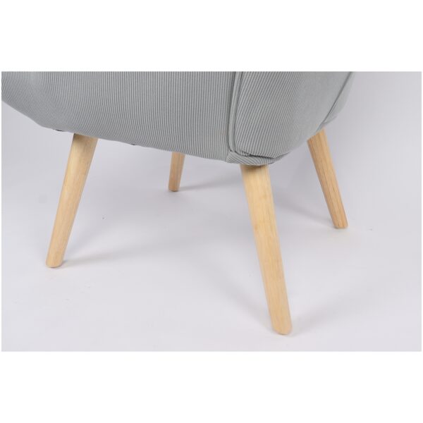 Πολυθρόνα AMARANTHUS Με Υποπόδιο Καφέ/Γκρι 98x70x77cm