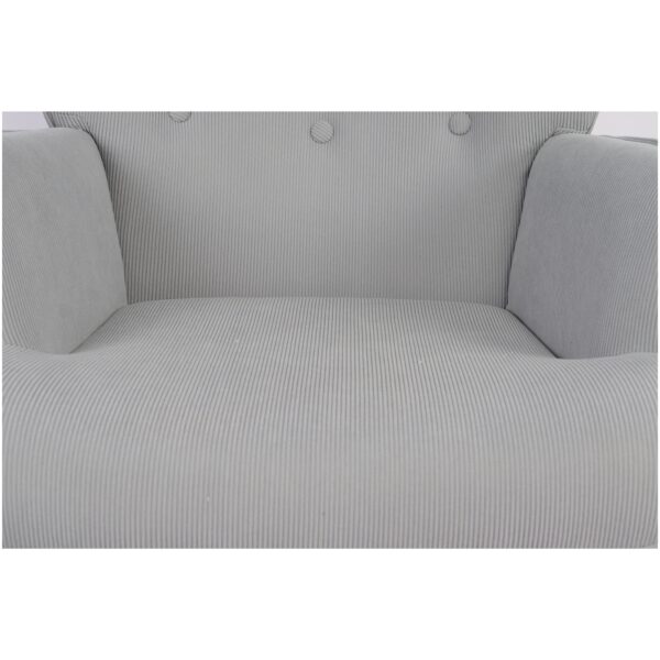 Πολυθρόνα AMARANTHUS Με Υποπόδιο Καφέ/Γκρι 98x70x77cm