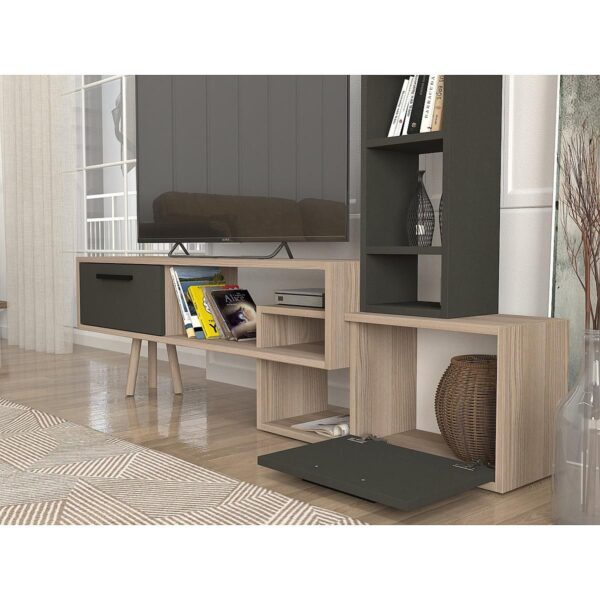 Σύνθετο  NEVADA Cordoba/Ανθρακί Μοριοσανίδα 167x29.8x133.5cm