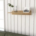 Ράφι Τοίχου EMBER Φυσικό Μοριοσανίδα/Μελαμίνη 60x24x12cm