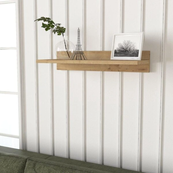 Ράφι Τοίχου EMBER Φυσικό Μοριοσανίδα/Μελαμίνη 60x24x12cm