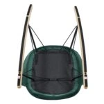 Πολυθρόνα Κουνιστή  ASHER Κυπαρισσί Ύφασμα/Μέταλλο/Ξύλο 67x98x89cm