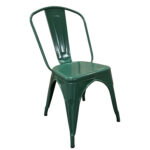 Καρέκλα  Βιομηχανικού Τύπου Vintage TOLIKO Πράσινο Μέταλλο 44x49x84cm