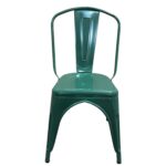 Καρέκλα  Βιομηχανικού Τύπου Vintage TOLIKO Πράσινο Μέταλλο 44x49x84cm