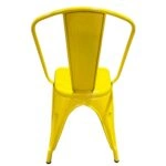 Καρέκλα  Βιομηχανικού Τύπου Vintage TOLIKO Κίτρινο Μέταλλο 44x49x84cm