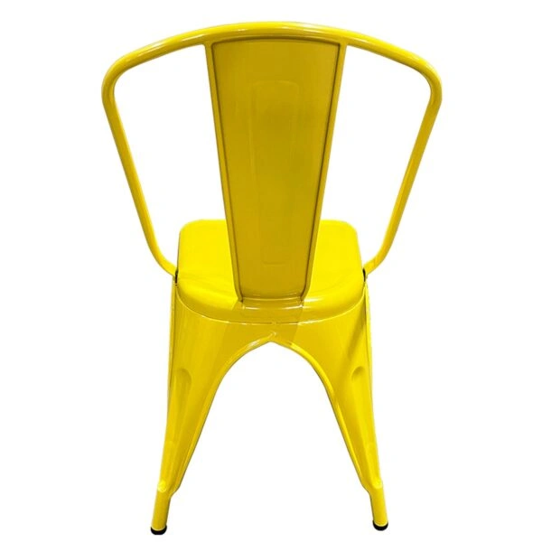 Καρέκλα  Βιομηχανικού Τύπου Vintage TOLIKO Κίτρινο Μέταλλο 44x49x84cm