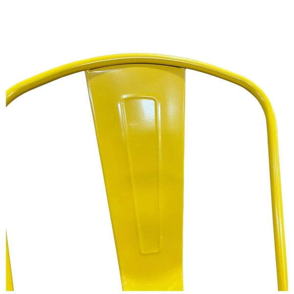 Καρέκλα  Βιομηχανικού Τύπου Vintage TOLIKO Κίτρινο Μέταλλο 44x49x84cm