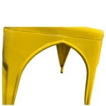 Καρέκλα  Βιομηχανικού Τύπου Vintage TOLIKO Κίτρινο Μέταλλο 44x49x84cm