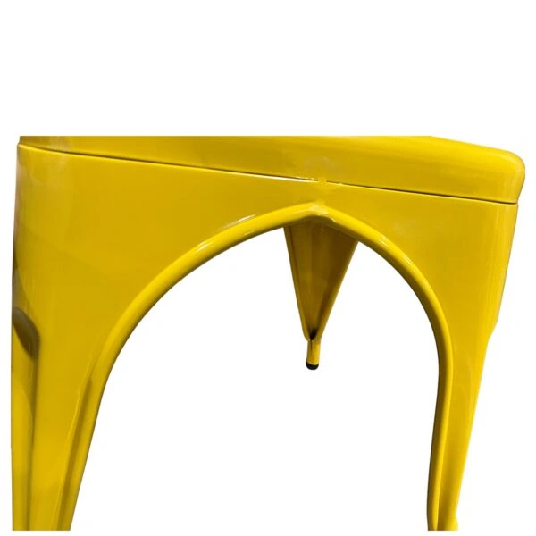 Καρέκλα  Βιομηχανικού Τύπου Vintage TOLIKO Κίτρινο Μέταλλο 44x49x84cm