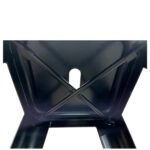 Σκαμπό Bar  Βιομηχανικού Τύπου Vintage SILANO Μαύρο Ματ Μέταλλο 42x42x76cm