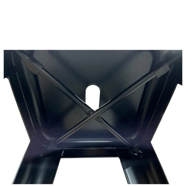 Σκαμπό Bar  Βιομηχανικού Τύπου Vintage SILANO Μαύρο Ματ Μέταλλο 42x42x76cm