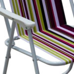 Καρέκλα Παραλίας  Μέταλλο/Ύφασμα 63x45x81cm Σε Διάφορα Χρώματα