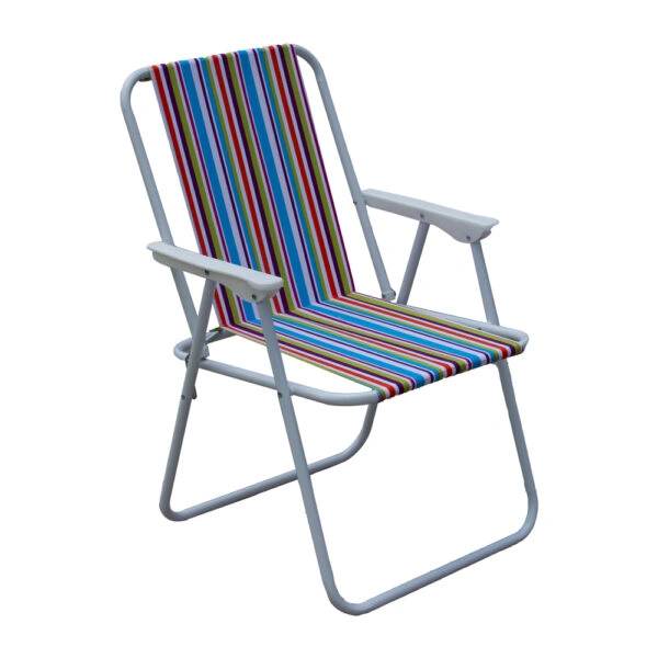 Καρέκλα Παραλίας  Μέταλλο/Ύφασμα 63x45x81cm Σε Διάφορα Χρώματα