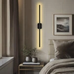Φωτιστικό τοίχου-απλίκα Senio  Led μαύρο 75x6x6εκ