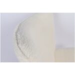 Πολυθρόνα MARION Λευκό Ύφασμα Μπουκλέ/Ξύλο 73x69x96cm