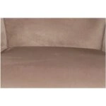 Πολυθρόνα Κουνιστή  DARIA Ανοιχτό Καφέ Βελούδο/Μέταλλο/Ξύλο 85x69x90cm