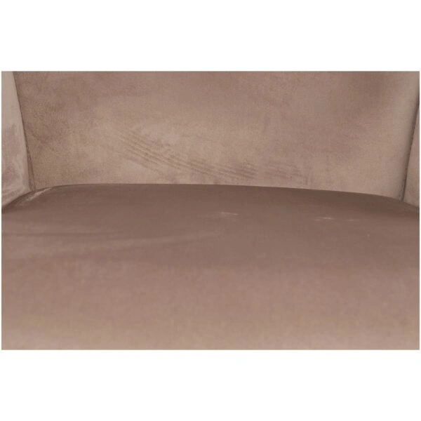 Πολυθρόνα Κουνιστή  DARIA Ανοιχτό Καφέ Βελούδο/Μέταλλο/Ξύλο 85x69x90cm