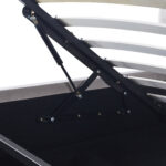 Κρεβάτι Διπλό  ACAENA Γκρι Βελούδο (Στρώμα 160x200cm)