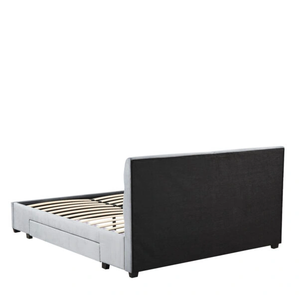 Κρεβάτι Διπλό  PRODREAM Γκρι Ύφασμα (Στρώμα 160x200cm)