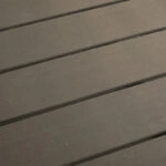 Τραπέζι Appa αλουμίνιο και plywood σε ανθρακί απόχρωση Φ120x74εκ