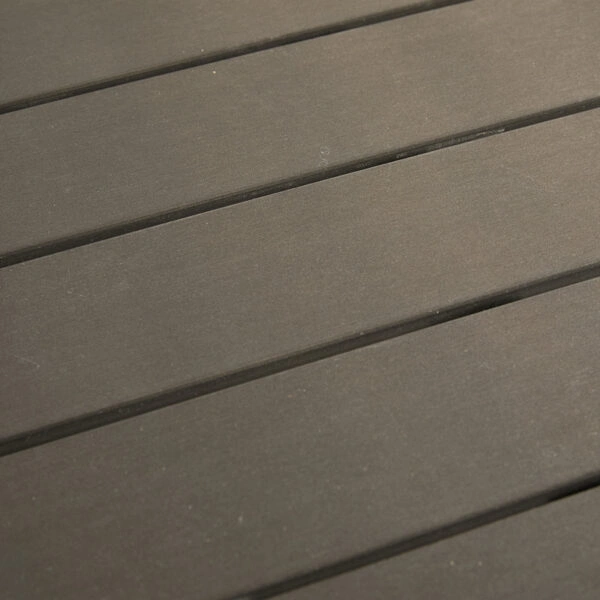 Τραπέζι Appa αλουμίνιο και plywood σε ανθρακί απόχρωση Φ120x74εκ