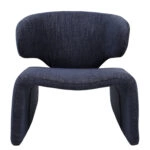 Πολυθρόνα HIMALIA Μπλε Ύφασμα/Μέταλλο/Ξύλο 73x78x75cm