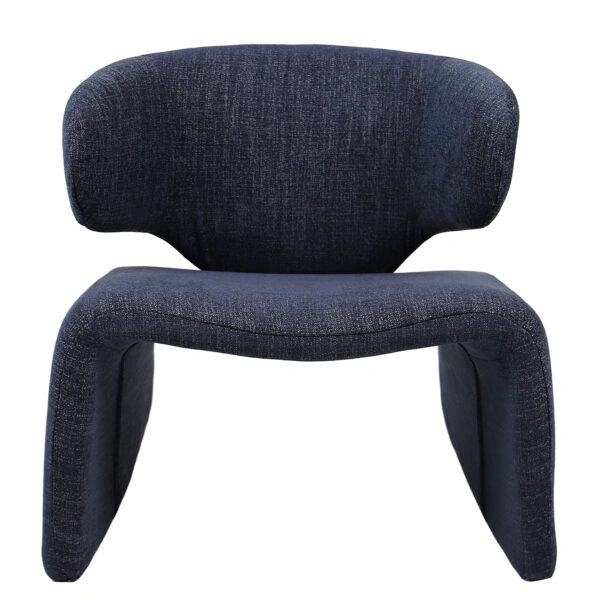 Πολυθρόνα HIMALIA Μπλε Ύφασμα/Μέταλλο/Ξύλο 73x78x75cm