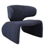 Πολυθρόνα HIMALIA Μπλε Ύφασμα/Μέταλλο/Ξύλο 73x78x75cm