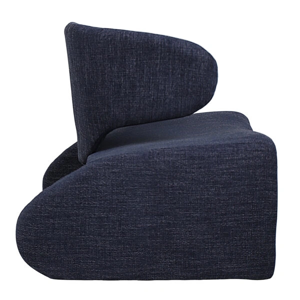 Πολυθρόνα HIMALIA Μπλε Ύφασμα/Μέταλλο/Ξύλο 73x78x75cm