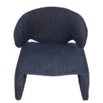 Πολυθρόνα HIMALIA Μπλε Ύφασμα/Μέταλλο/Ξύλο 73x78x75cm