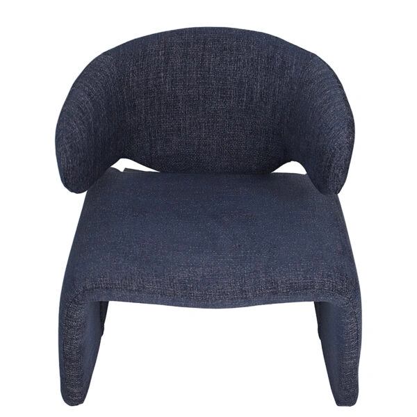 Πολυθρόνα HIMALIA Μπλε Ύφασμα/Μέταλλο/Ξύλο 73x78x75cm