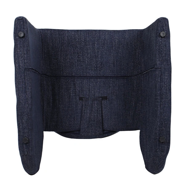 Πολυθρόνα HIMALIA Μπλε Ύφασμα/Μέταλλο/Ξύλο 73x78x75cm