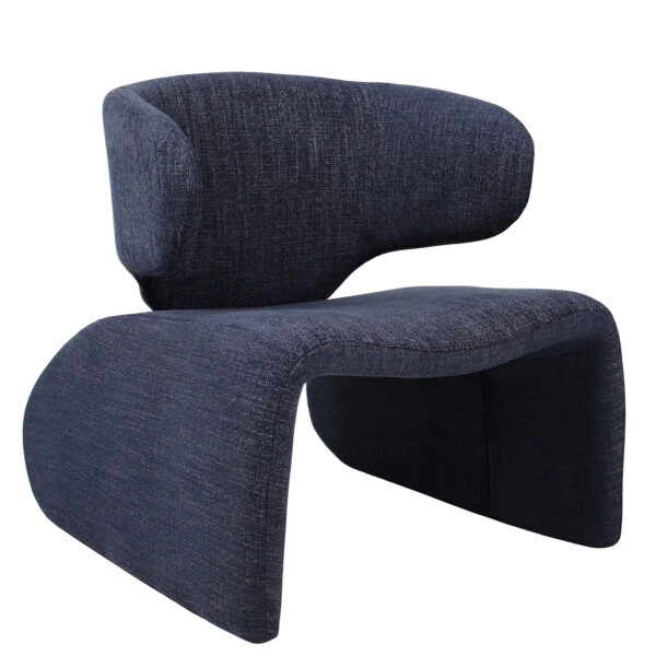 Πολυθρόνα HIMALIA Μπλε Ύφασμα/Μέταλλο/Ξύλο 73x78x75cm