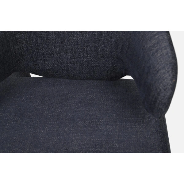 Πολυθρόνα HIMALIA Μπλε Ύφασμα/Μέταλλο/Ξύλο 73x78x75cm