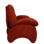 Πολυθρόνα ANANKE Πορτοκαλί Ύφασμα/Μέταλλο/Ξύλο 85x78x84cm