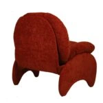 Πολυθρόνα ANANKE Πορτοκαλί Ύφασμα/Μέταλλο/Ξύλο 85x78x84cm