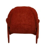 Πολυθρόνα ANANKE Πορτοκαλί Ύφασμα/Μέταλλο/Ξύλο 85x78x84cm