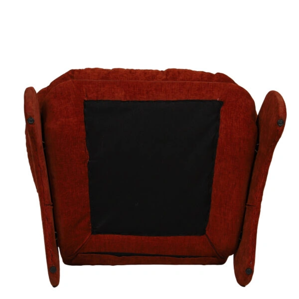 Πολυθρόνα ANANKE Πορτοκαλί Ύφασμα/Μέταλλο/Ξύλο 85x78x84cm